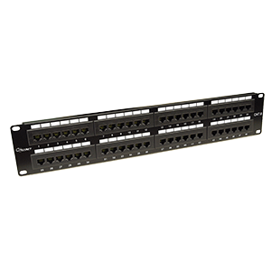 301.gif Giganet GN-10G-FTP-PP24 24-Port Unshielded keystone Patch Panel, 19-inch, 1U, Rackount, Horizontal Punch