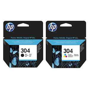 HP-Combo-304-Tri-colour-Black-Ink-Cartridges-Twin-Pack.jpg HP Combo 304 Tri-colour & Black Ink Cartridges - Twin Pack
