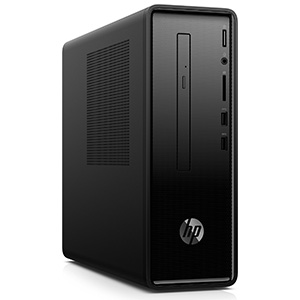 HP-Slimline-290.jpg HP Slimline 290 7th Generation AMD A6-Series APUs A6-9225 4 GB DDR4-SDRAM 1TB HDD Mini Tower Black PC Windows 10 Pro
